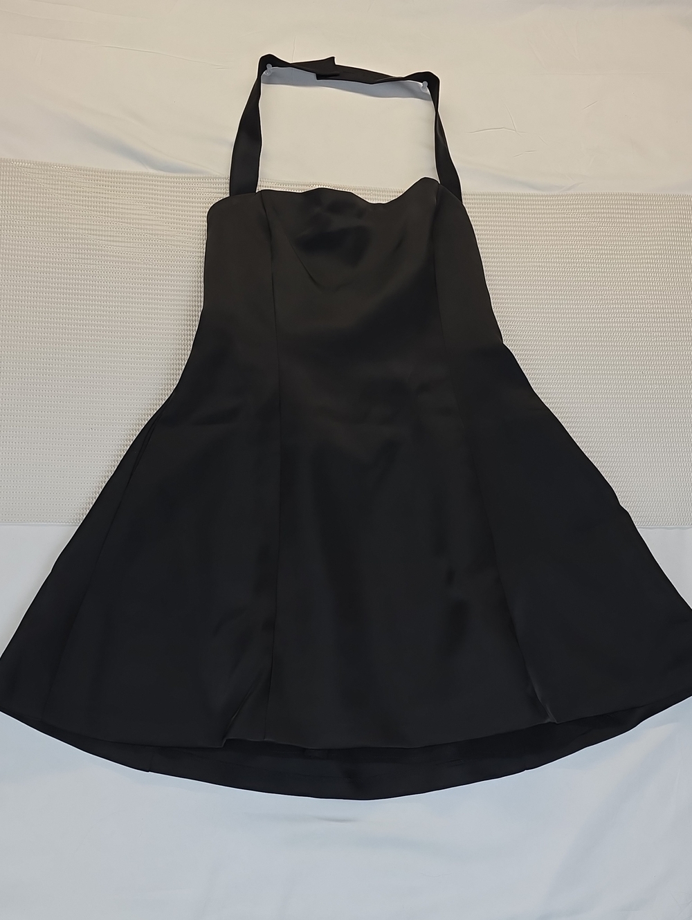 Dynamite Classic Black Halter A-Line Dress Large